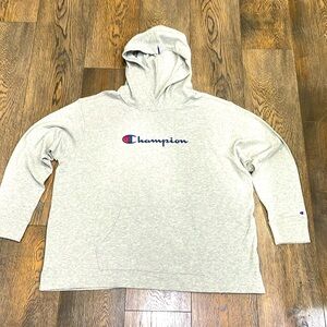 Champion 2XL authentic activewear, lightweight, gray sweatshirt vintage